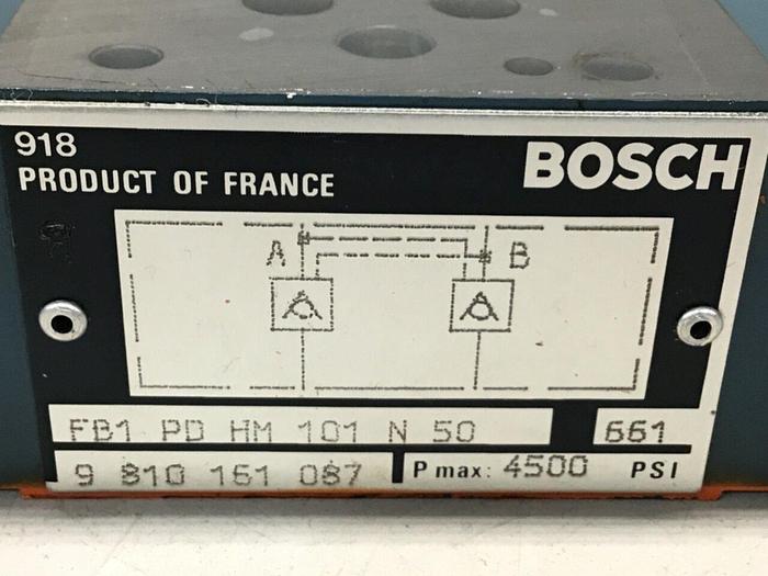 Used BOSCH Valve FB1PDHM101N50 #116319