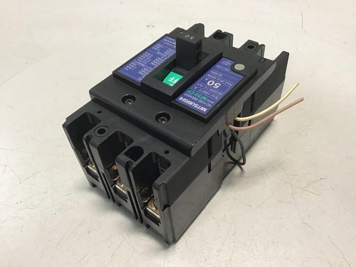 Used MITSUBISHI 40 Amp Circuit Breaker NF50-CP-40 #125101
