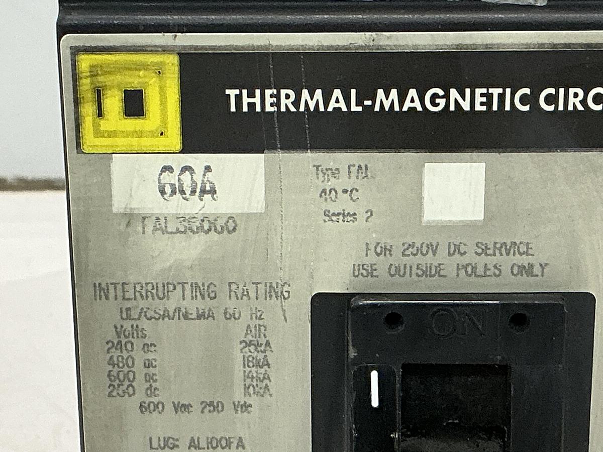 Used SQUARE D TAL36060