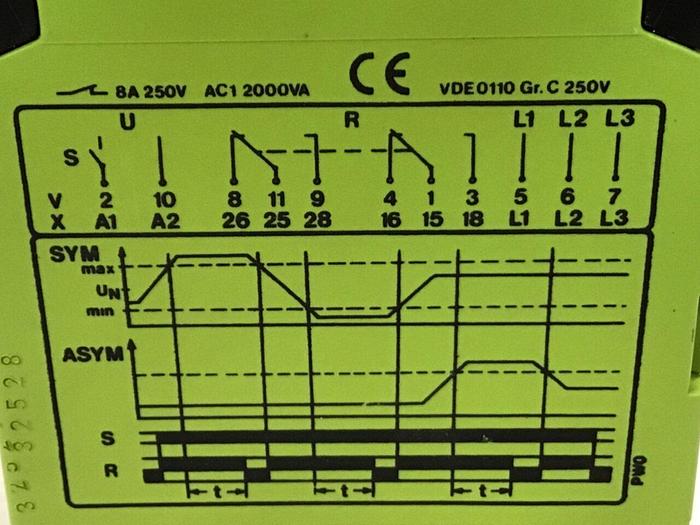 Used TELE Monitoring Relay PW 400V O4X #124013