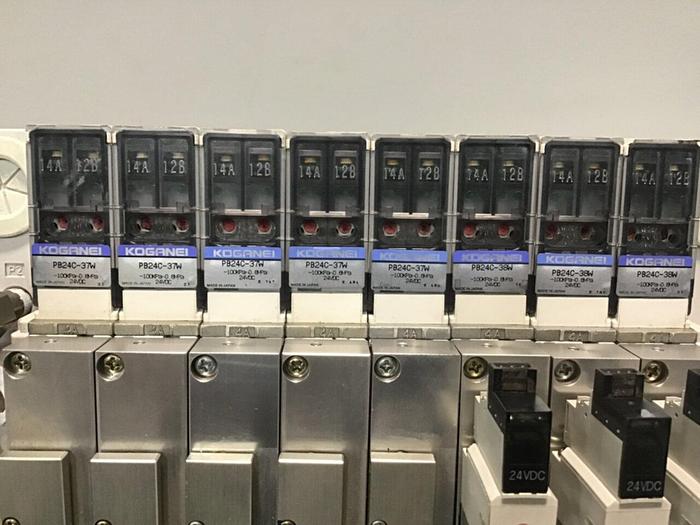 Used KOGANEI Manifold with Valve PBM8P-9W #120996