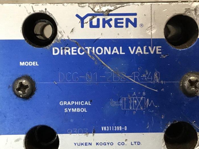 Used YUKEN Directional Valve DCG-01-2B2-R-40 #138068