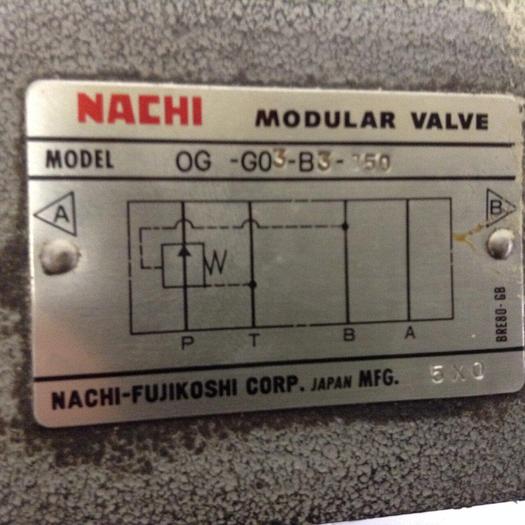 Used NACHI Modular Valve OG-G03-B3-350 #70716