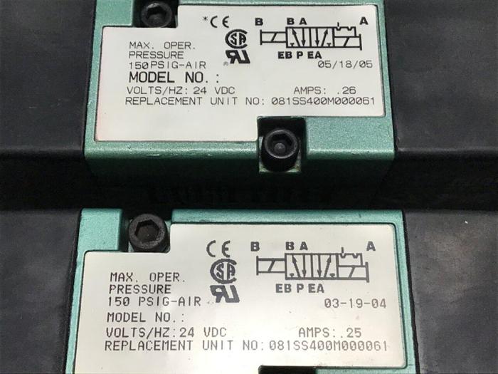 Used NUMATICS Control Block w/ Valves 081SS400M000061 #130725