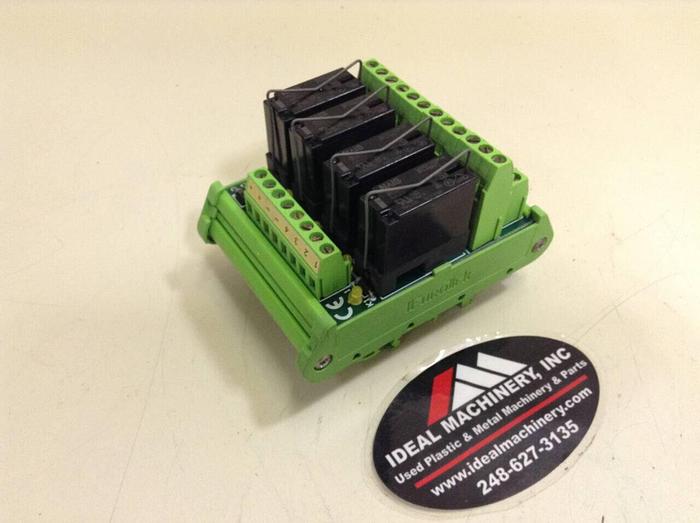 Used EUROTEK Four Channel Relay Breakout ET-MRZ04/24DC/2SC/N #76500