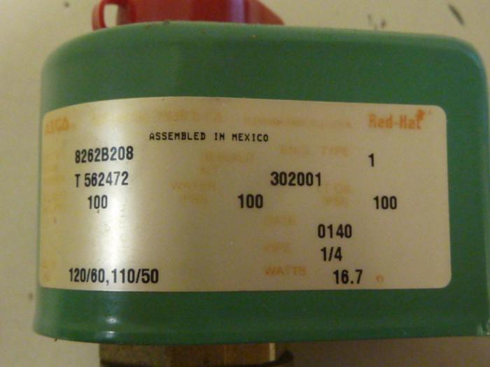 Used ASCO Solenoid Valve 8262B208 #65170
