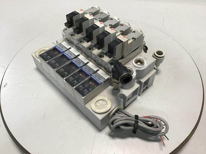 Used KOGANEI Manifold w/ Valves PBM5P-9W #120949