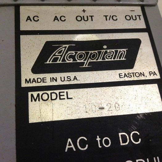 Used ACOPIAN Power Supply DB10-20 #81855