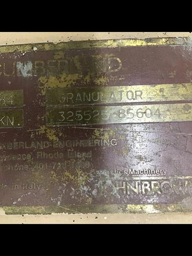 Used CUMBERLAND 10 HP Grinder 284 GRAN 3KN 10 Used