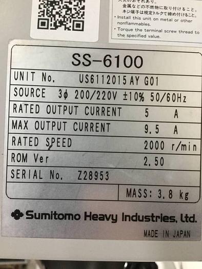 Used SUMITOMO Drive SS-6100 Used