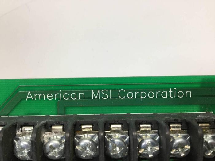 Used AMERICAN MSI Circuit Board C3201.010.072C #108622