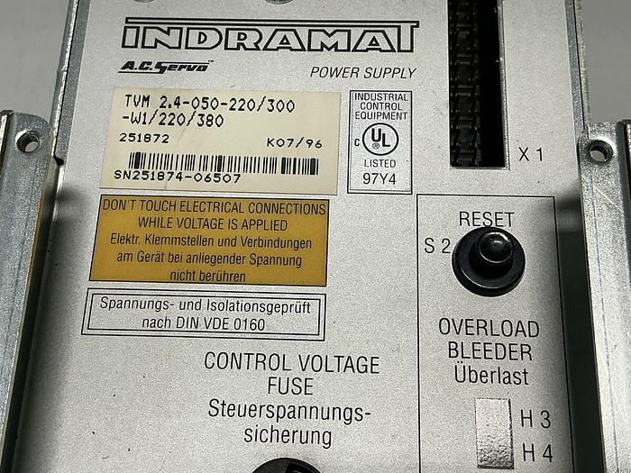 Used INDRAMAT TVM 2.4-050-220/300-W1/220/380