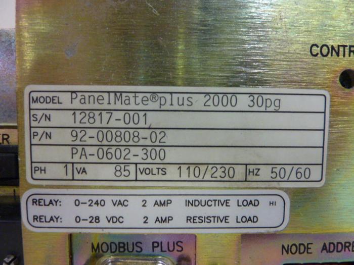 Used MODICON Controller MM-PMA2-300 #55802