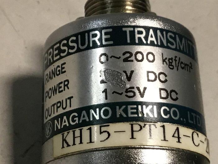 Used NAGANO Pressure Transmitter KH15-PT14-C-200-0.25 Used #126524