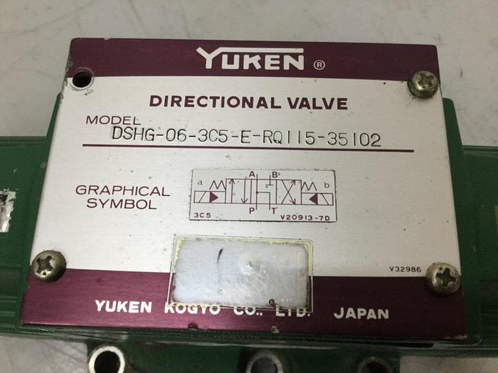 Used YUKEN Directional Valve DSHG-06-3C5-E-RQ115-35102 #105009