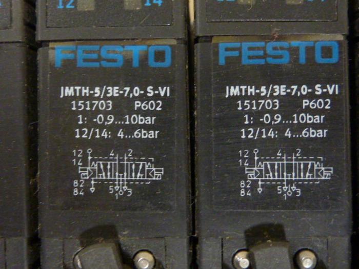 Used FESTO Control Block w/ Valves IFB8-03 #52789