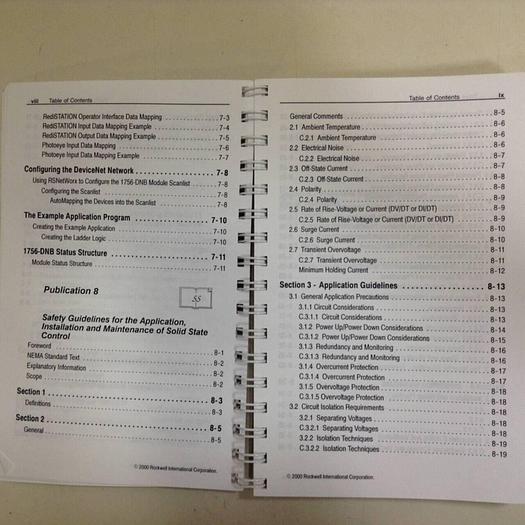 Used ROCKWELL Documentation Reference Guide ABT-N100-DRG70 #70756