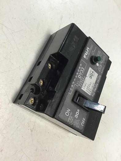 Used FUJI ELECTRIC 30 Amp Circuit Breaker DV33-30 #119818
