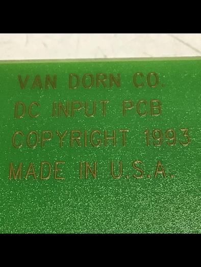Used VAN DORN DC Input Board 330037 PC330-037 Used