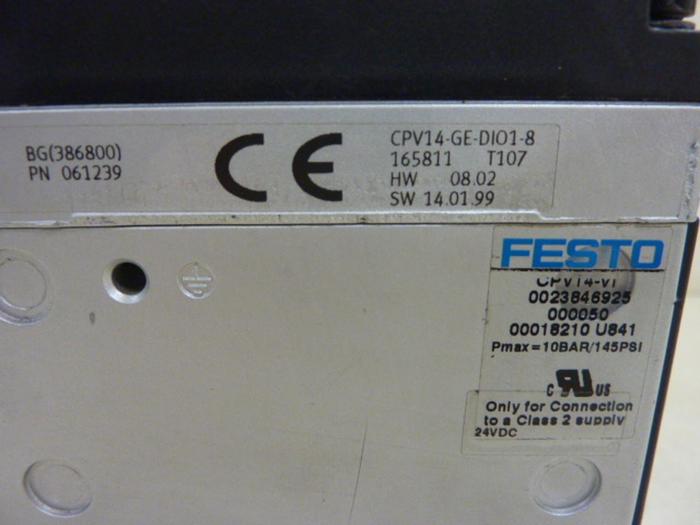 Used FESTO Valve Terminal CPV14 CPV14-VI #61220