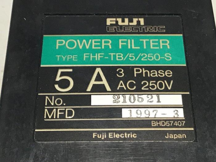 Used FUJI ELECTRIC Power Filter FHF-TB/5/250-S #128814