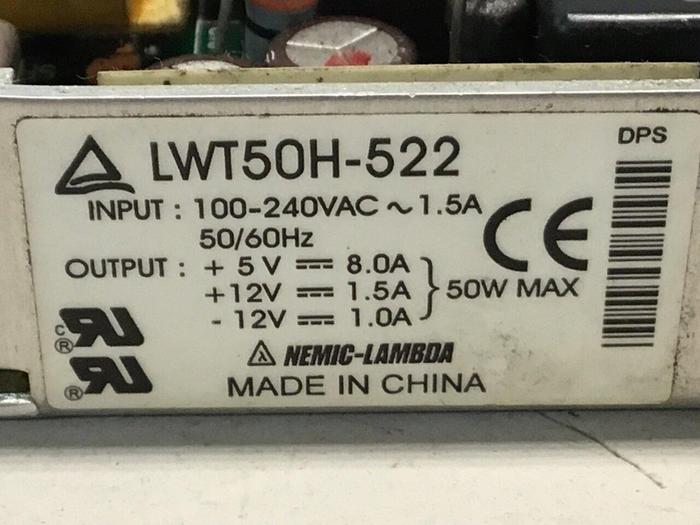 Used NEMIC-LAMBDA Power Supply LWT50H-522 #100255