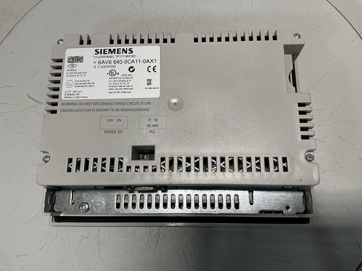 Used SIEMENS 6AV6 640-0CA11-0AX1