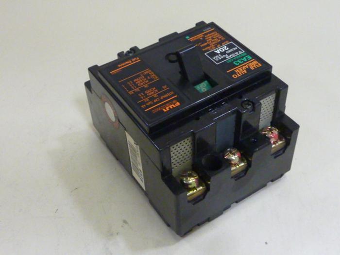 Used FUJI ELECTRIC 20 Amp Breaker EA33-20 #64694
