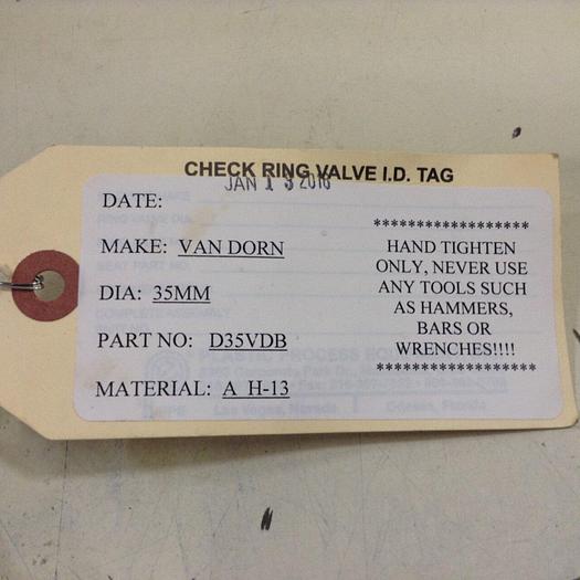 VAN DORN 35 mm Screw Tip D35VDB #88422