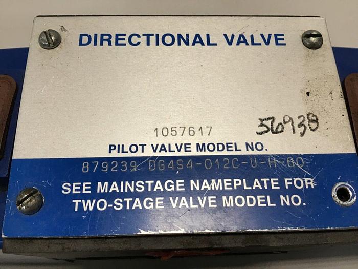 Used VICKERS Directional Valve DG4S4 012C U H 60 USED