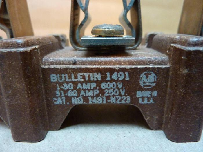 Used ALLEN BRADLEY Fuse Holder 1491-5223 #38260