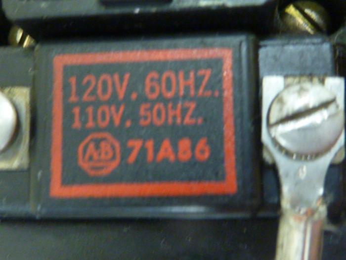 Used ALLEN BRADLEY Motor Starter Size 1 709-BOD103 SER K #46780