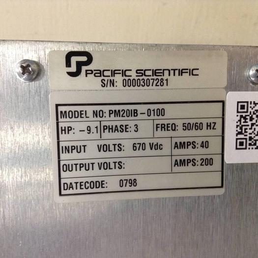 Used PACIFIC SCIENTIFIC Drive PM20IB-0100 Used