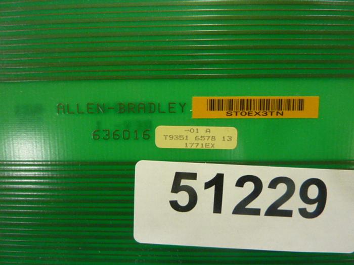 Used ALLEN BRADLEY Circuit Board Terminal 636016 #51229