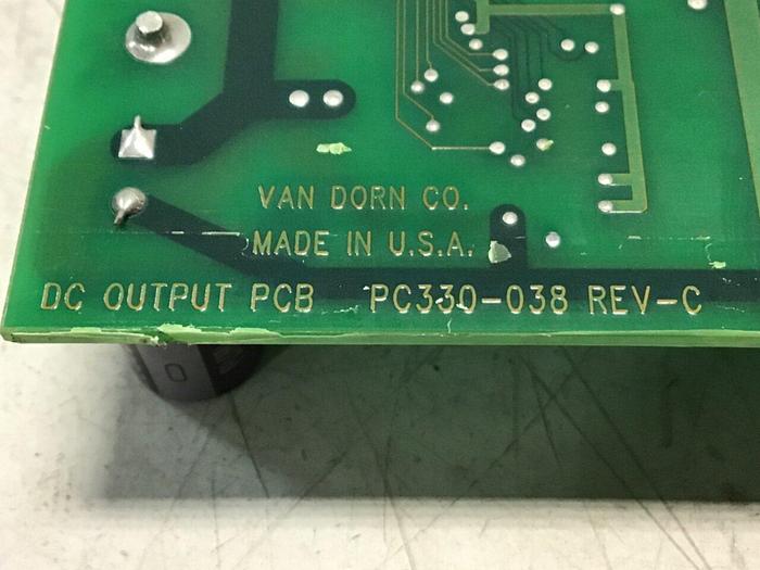 Used VAN DORN Pathfinder DC Output Board PC330-038 Used