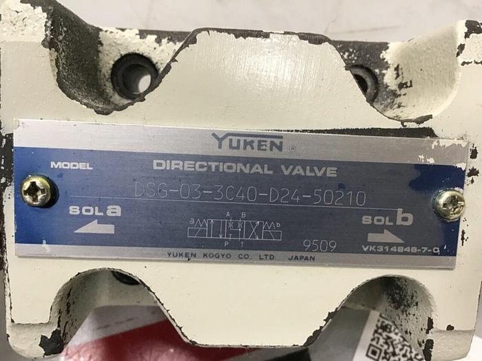 Used YUKEN Directional Valve DSG-03-3C40-D24-50210 #118432
