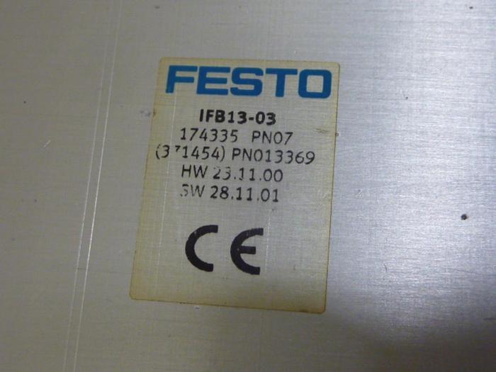 Used FESTO Control Block / Valve Terminal IFB13-03 #66582