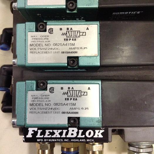 Used NUMATICS Control Block w/ Valves 082SA415M #80018