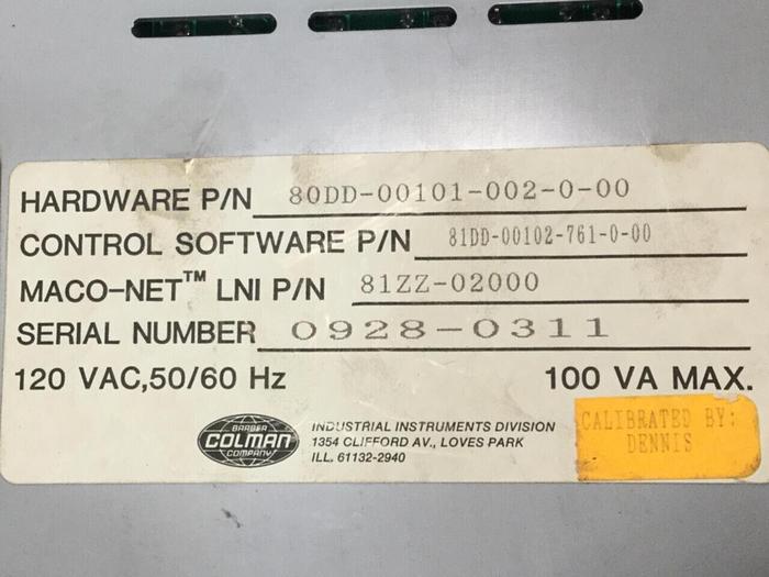 Used BARBER COLMAN Temperature Module 80DD-00101-002-0-00 Used