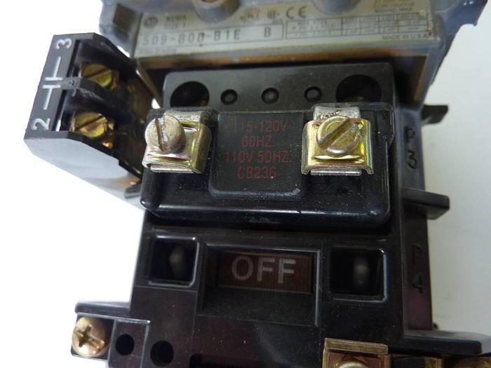 Used ALLEN BRADLEY Motor Starter Size 1 509-BOD-B1E SER B #5820