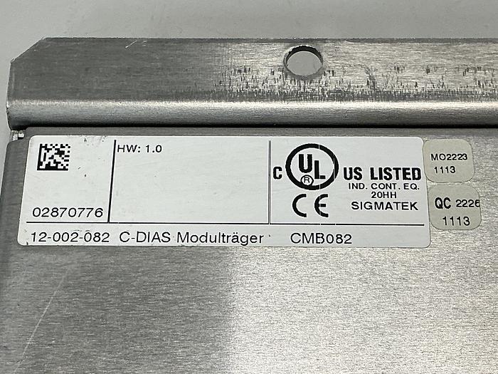 Used SIGMATEK 12-002-082