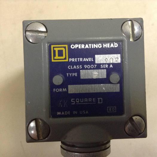 Used SQUARE D Limit Switch 9007-C54B #85722