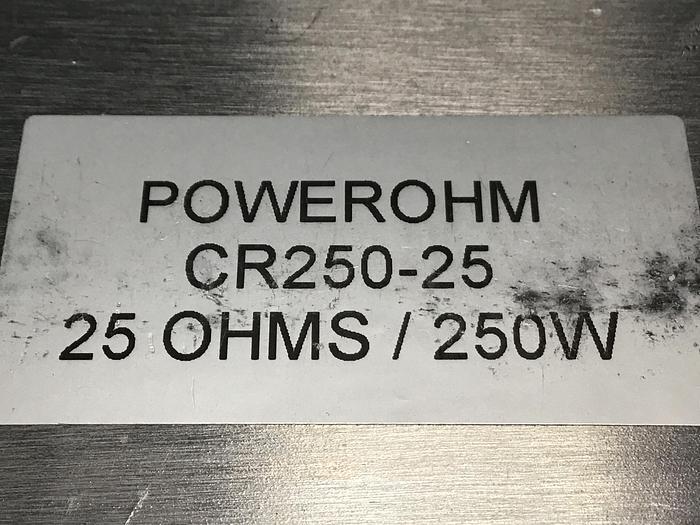 Used POWEROHM RESISTORS CR250-25