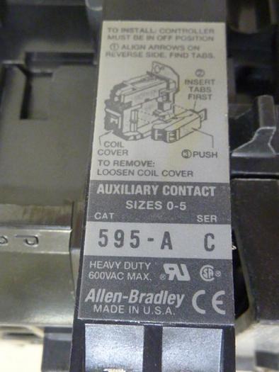 Used ALLEN BRADLEY Contactor 500F-B0D930 SER B #64936
