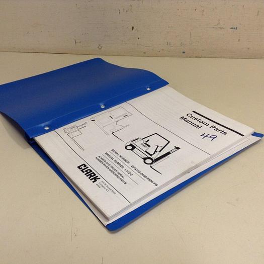 Used CLARK EQUIPMENT Custom Parts Manual I-372-2 #70880