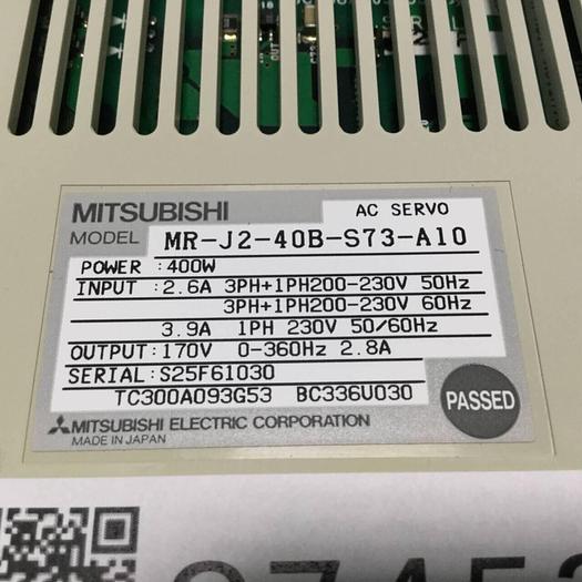 Used MITSUBISHI AC Servo Drive MR-J2-40B-S73-A10 #97453