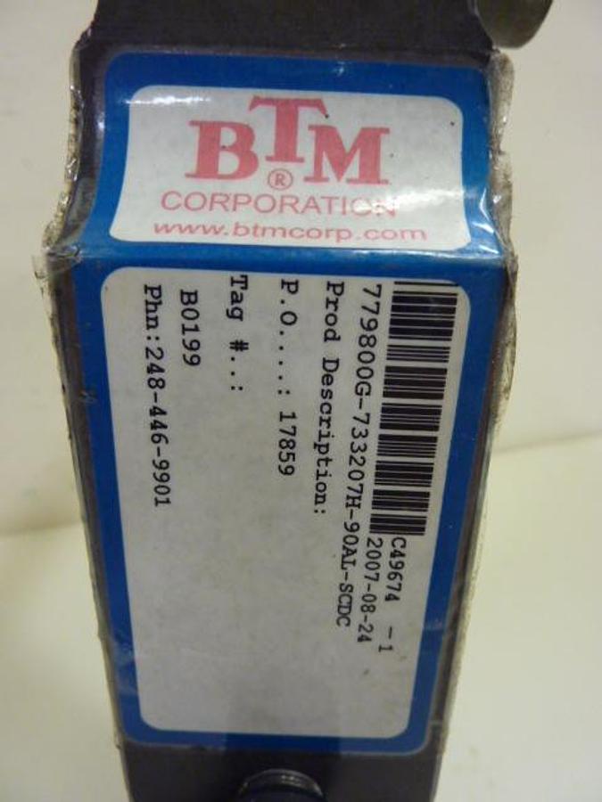 Used BTM CORP Power Clamp 779800G-733207H-90AL-SCDC Used
