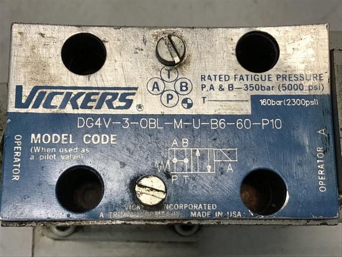 Used VICKERS Relief Valve CG5060AFMUB6P10110 Used