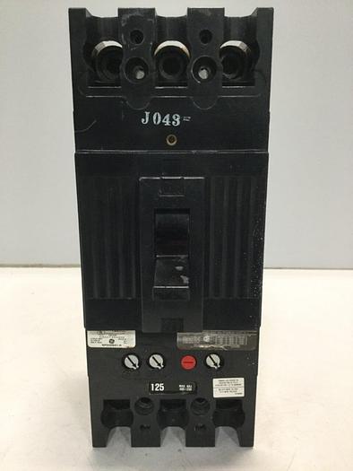Used GENERAL ELECTRIC / GE 125 Amp Circuit Breaker TFJ236125 Used