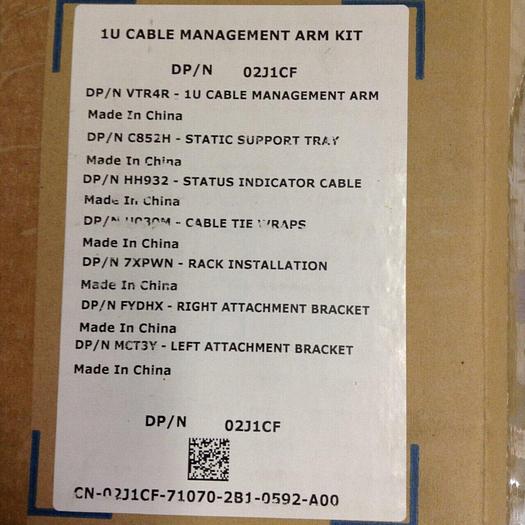 DELL 1 U Cable Management Arm Kit CN-02J1CF-71070-2BJ-0592-A00 USED #74590